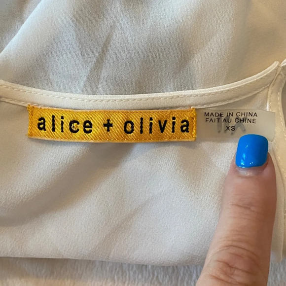 alice + olivia Thelma Cowl Neck chiffon Romper 33607 - Picture 9 of 13